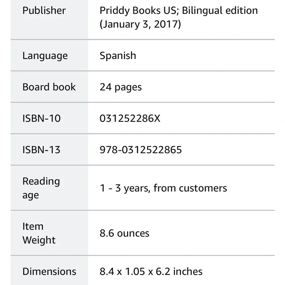 Priddy Books 100 First Primeras Words Palabras in English and Spanish